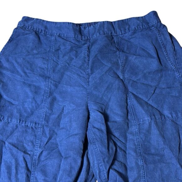 Eileen fisher women’s blue tencel/linen pants capsule minimalist relaxed - Picture 2 of 4